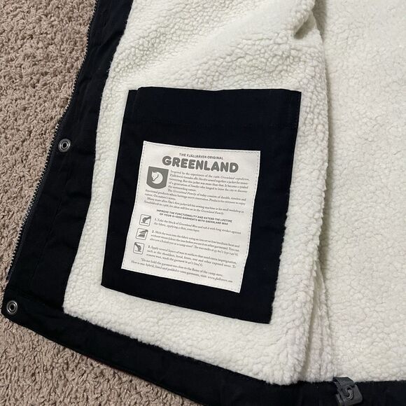 Fjallraven Jacket Mens XL Red Black Greenland Re-Wool Buffalo Plaid Lumberjack - Picture 8 of 12